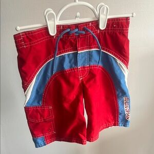 Old Navy Swim Trunks Red and Blue